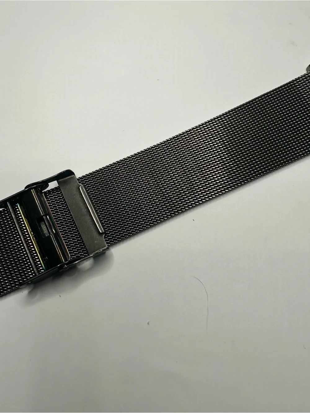 Grenen Denmark M-44XLUUC Steel Mesh Watch Gray Dial Day Date Quartz Box